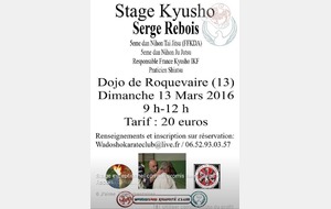 Stage Kyusho Serge Rebois Roquevaire